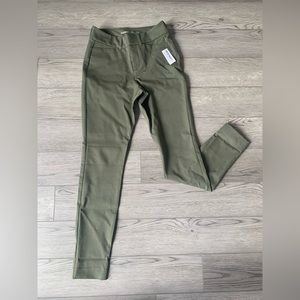 Army Green High Rise Secret Pocket Pixie Pants